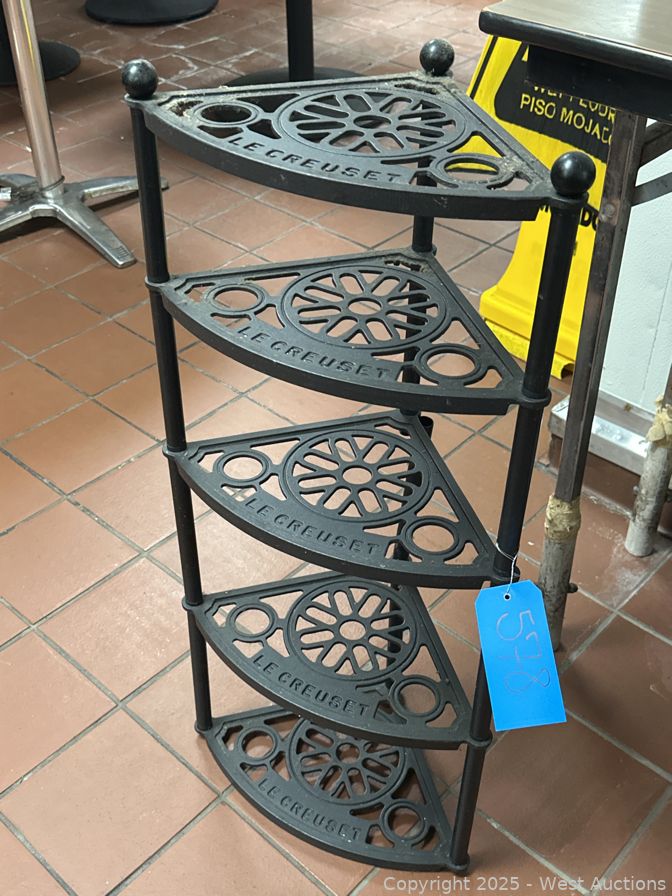 5) Tier Le Creuset Pot Stand For Sale | West Auctions