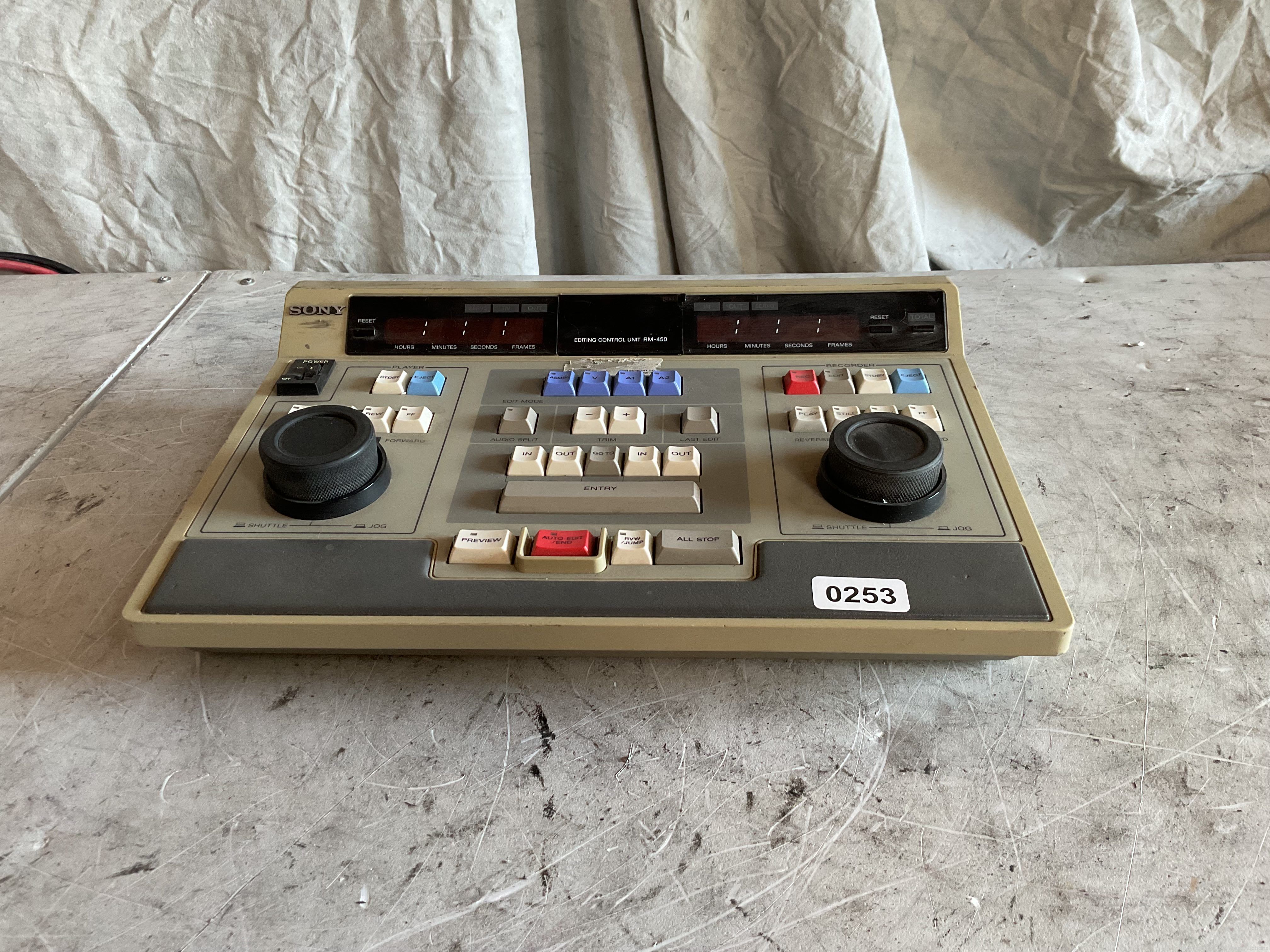 編集　SONY EDITING CONTROL UNIT RM-450 本体 Sony Editing Control Unit RM-450 For Sale | West Auctions