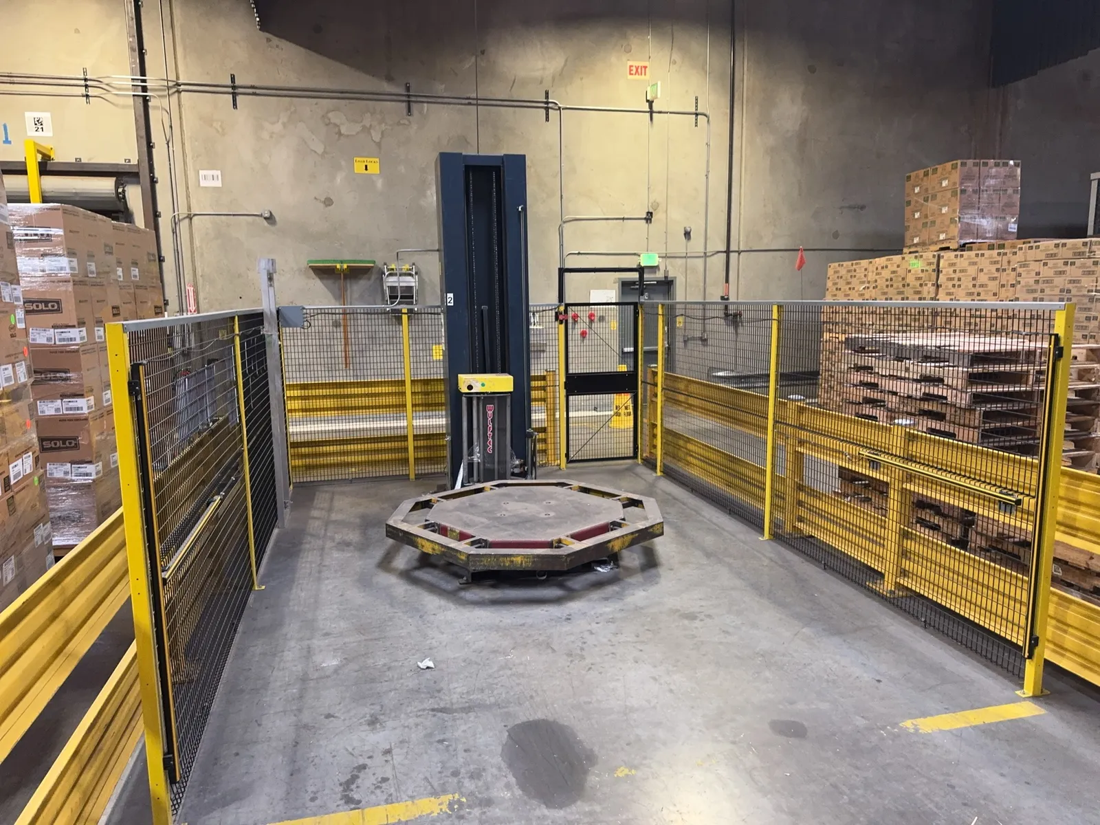 Wulftec Whp 200 4000lb Capacity Pallet Wrapper With Cage And Placement Sensors Mrjctqiw