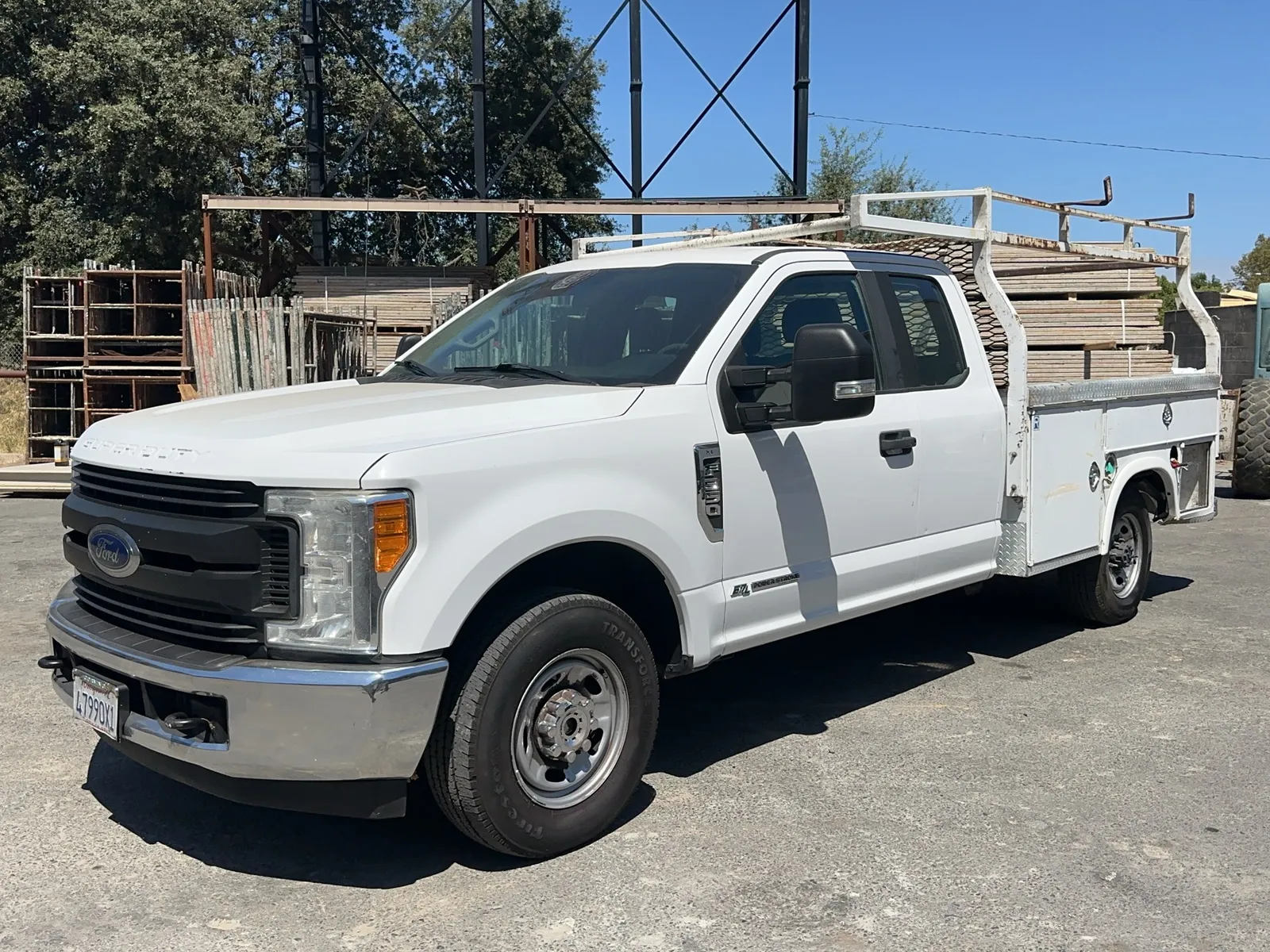 2017 Ford F 350 XL Utility Truck With Lumber Rack